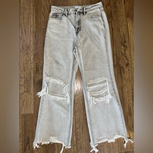 VERVET Distressed Light Gray Women Jeans